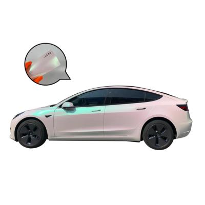 China Glossy Aurora White Covering Film Car Car Raping Wrap Films Car Raping Wrap Films Vinyl Wrap Pet for sale