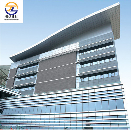 Aluminum wall panels for bigger building